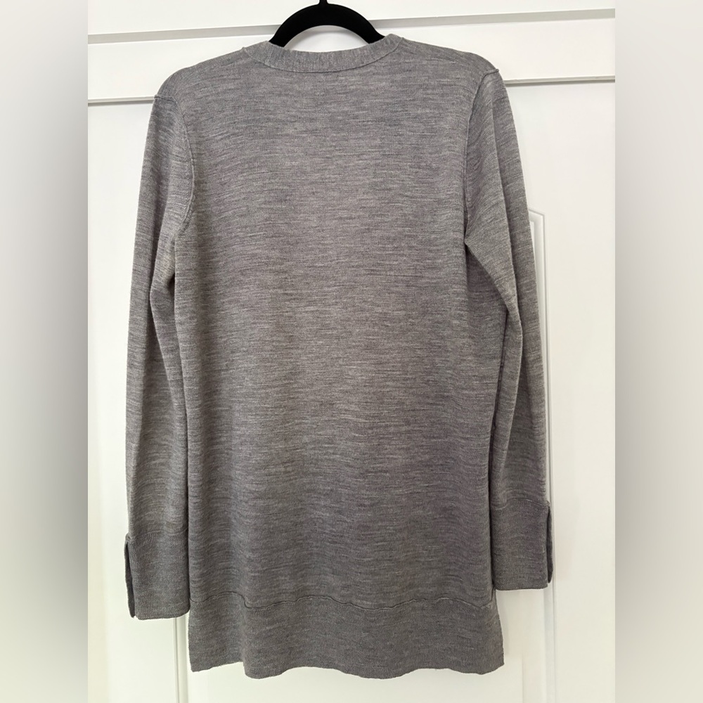 Only Mine Light Gray V-Neck Button Front Cardigan - image 2